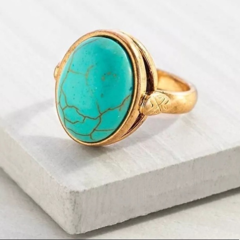 Silpada Gold and Turquoise Ring